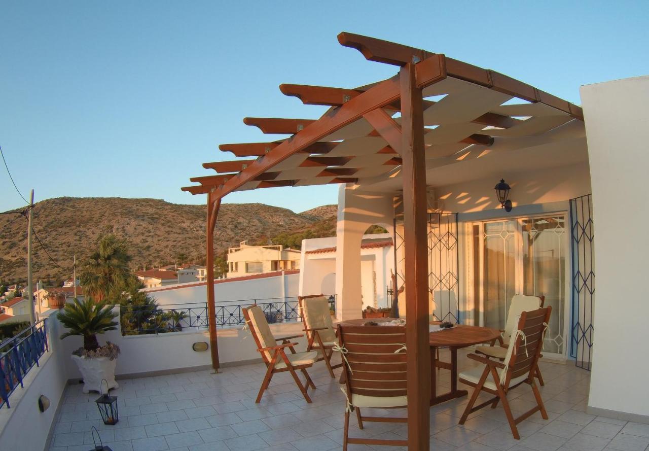 Blue & White Maisonette Over The Sea Near Sounio Kap Kap Sounion Exterior foto