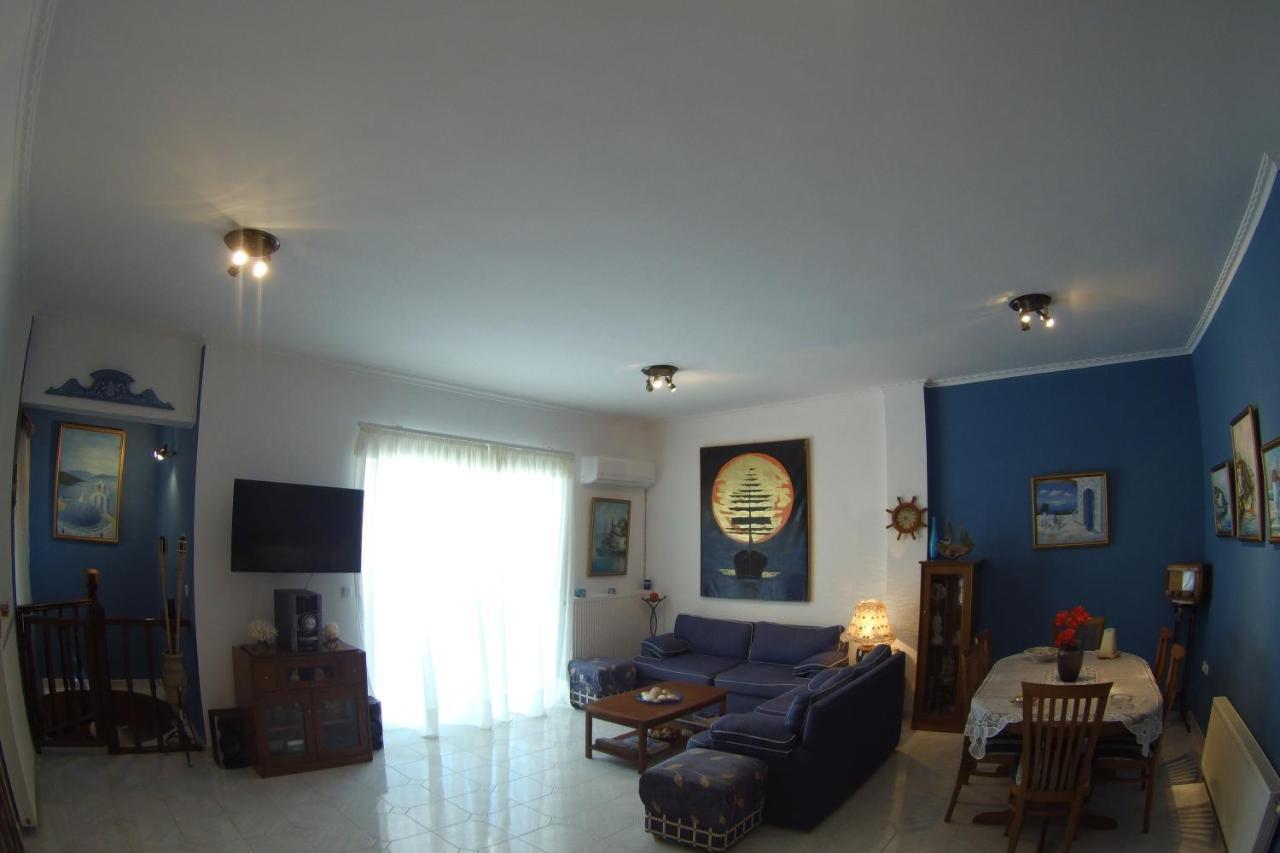 Blue & White Maisonette Over The Sea Near Sounio Kap Kap Sounion Exterior foto
