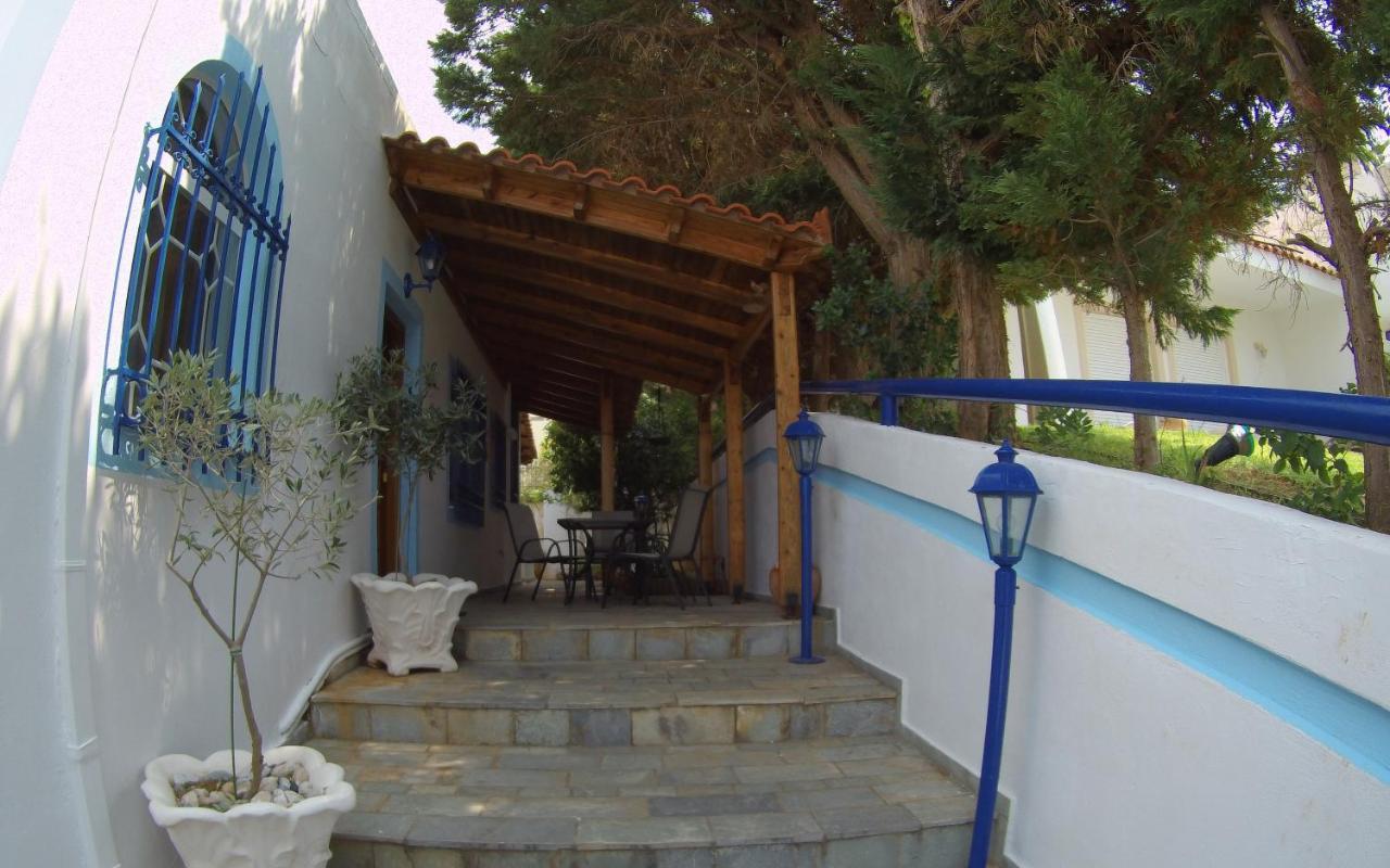 Blue & White Maisonette Over The Sea Near Sounio Kap Kap Sounion Exterior foto
