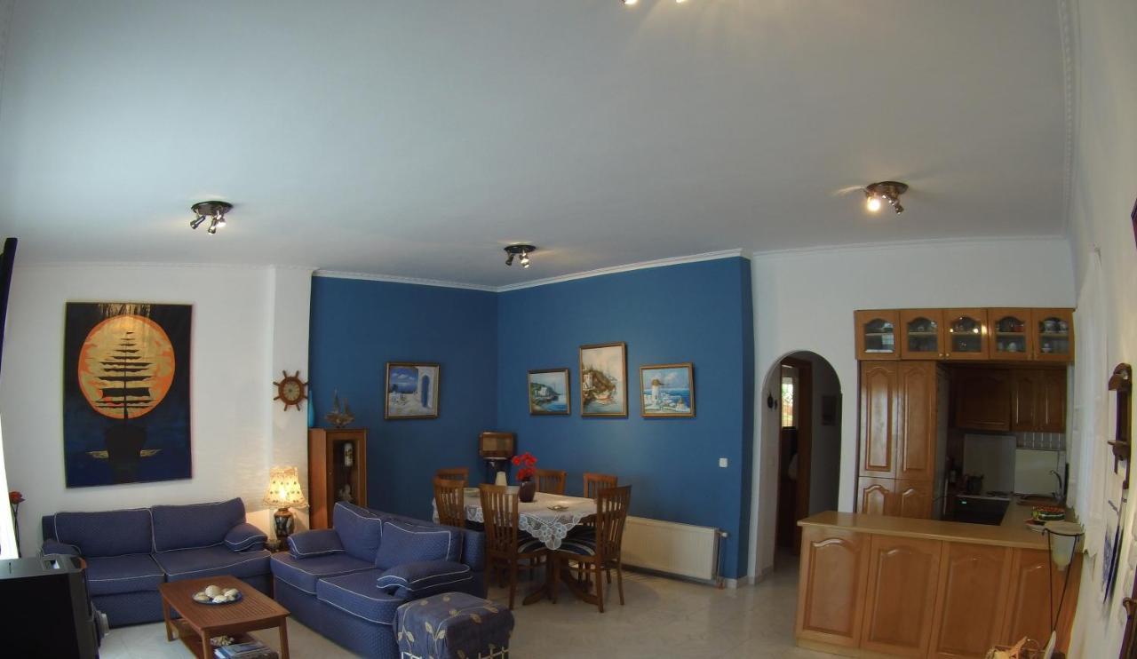 Blue & White Maisonette Over The Sea Near Sounio Kap Kap Sounion Exterior foto