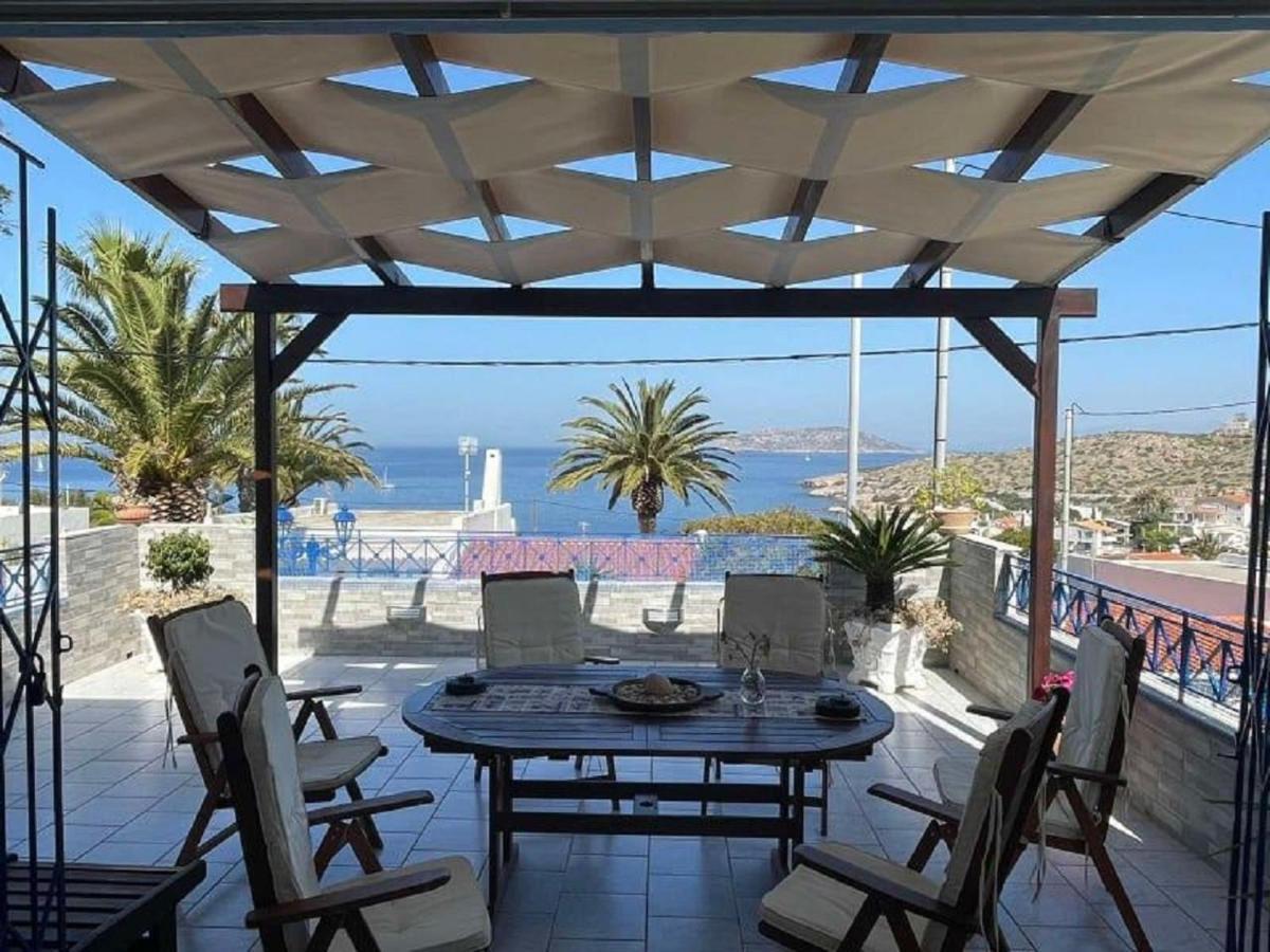 Blue & White Maisonette Over The Sea Near Sounio Kap Kap Sounion Exterior foto